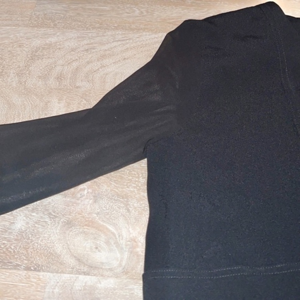 Sandro Paris Rosie Black Crepe Long Sleeve Dress Size‎ Small - Picture 5 of 15